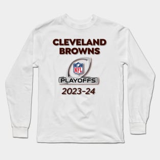2023-24 Playoffs Browns Long Sleeve T-Shirt